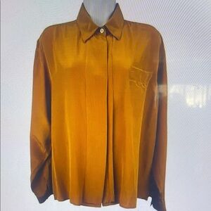Golden Button-Up Shirt